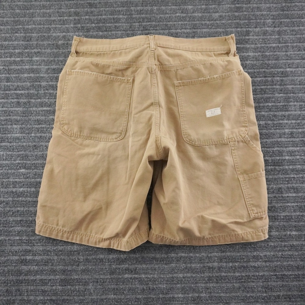Vintage Gap Carpenter Shorts Mens 34 Tan Canvas Utility Workwear